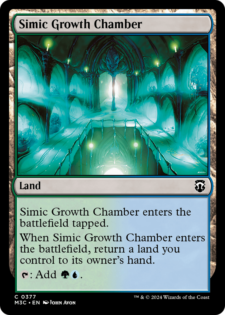 Simic Growth Chamber (Ripple Foil) [Modern Horizons 3 Commander] | Impulse Games and Hobbies