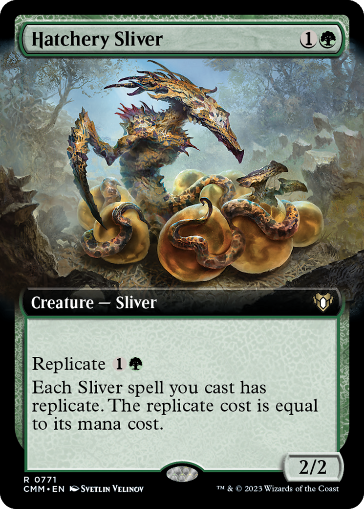 Hatchery Sliver (Extended Art) [Commander Masters] | Impulse Games and Hobbies