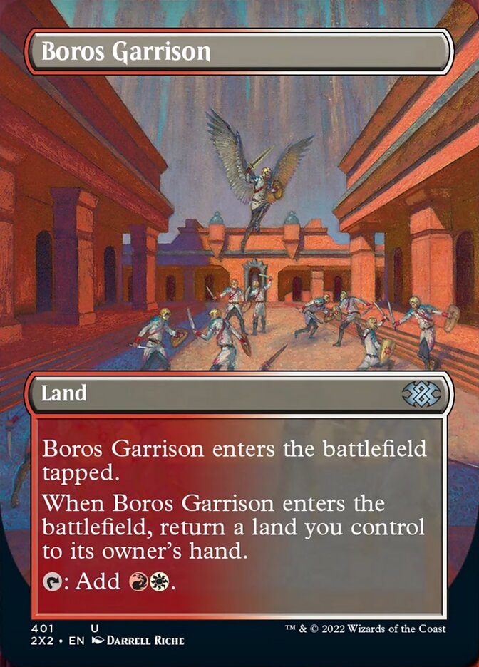 Boros Garrison (Borderless Alternate Art) [Double Masters 2022] | Impulse Games and Hobbies