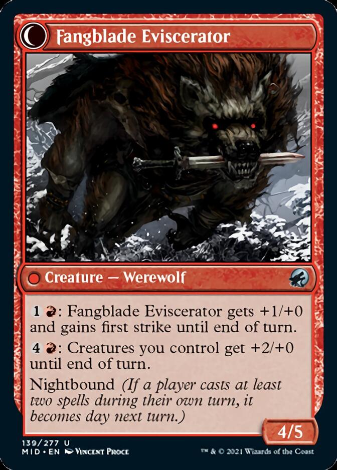 Fangblade Brigand // Fangblade Eviscerator [Innistrad: Midnight Hunt] | Impulse Games and Hobbies