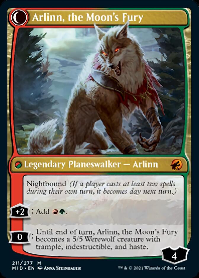 Arlinn, the Pack's Hope // Arlinn, the Moon's Fury [Innistrad: Midnight Hunt] | Impulse Games and Hobbies