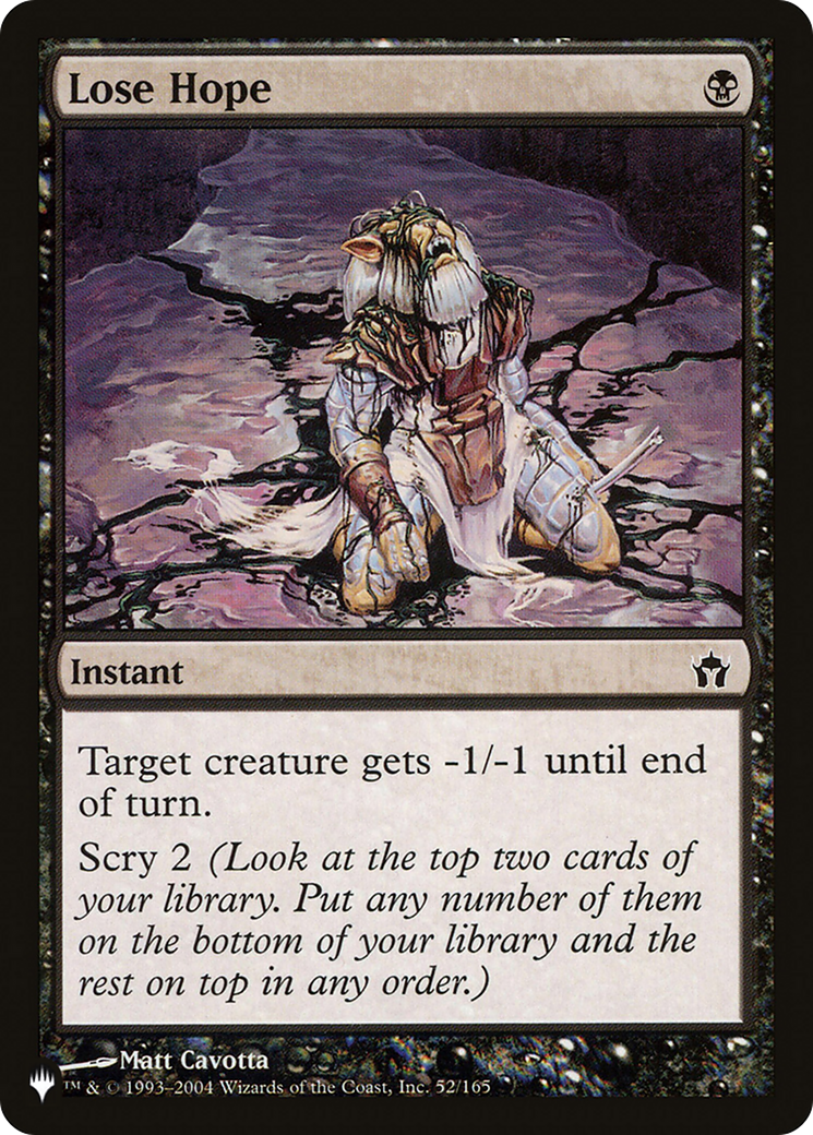 Lose Hope [The List] | Impulse Games and Hobbies