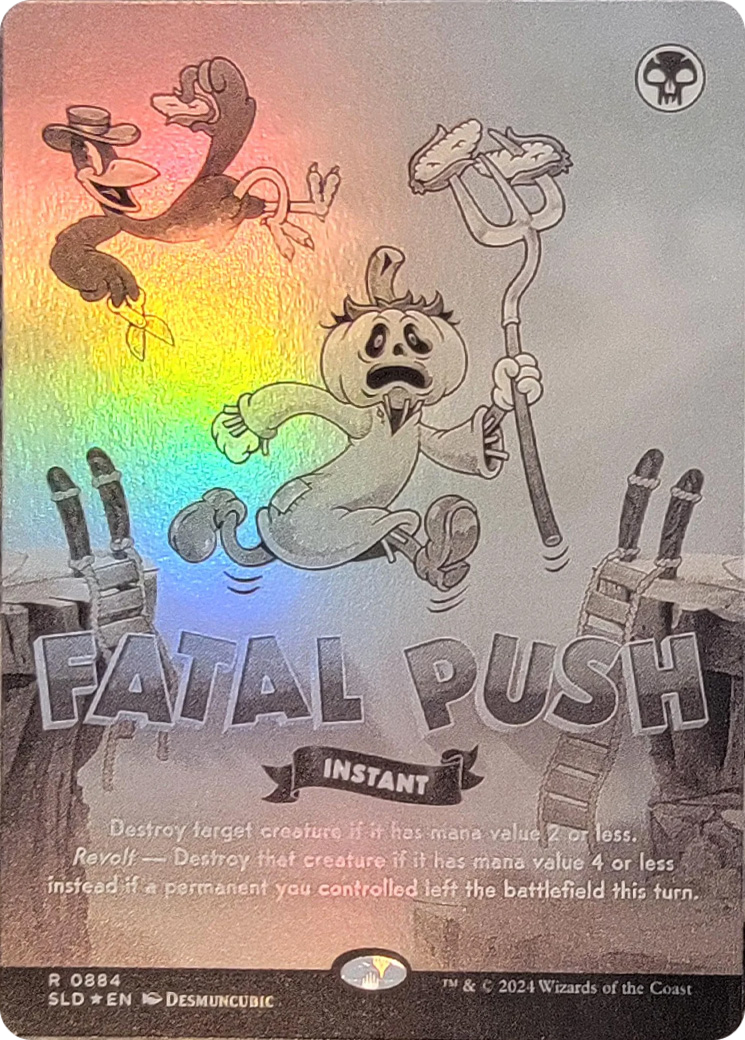 Fatal Push (0884) (Black & White Foil) [Secret Lair Drop Series] | Impulse Games and Hobbies