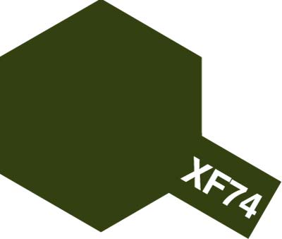 TAMIYA ACRYLIC XF-74 FLAT OLIVE DRAB (JGSDF) | Impulse Games and Hobbies