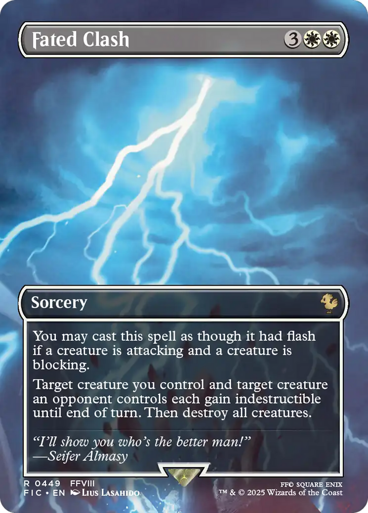 Fated Clash (Borderless) [FINAL FANTASY Commander] | Impulse Games and Hobbies