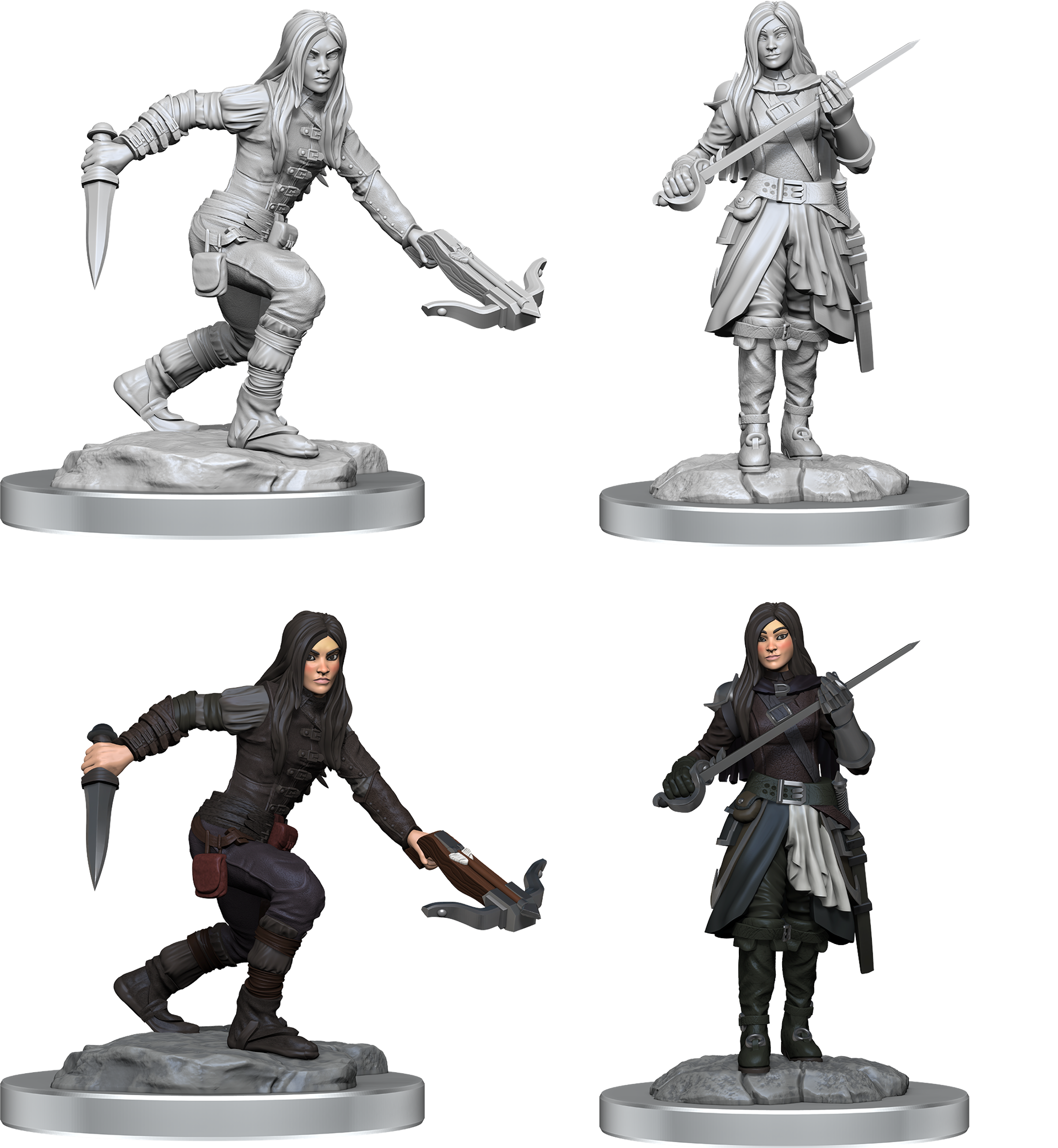 DND UNPAINTED MINIS WV17 HALF-ELF ROGUE FEMALE | Impulse Games and Hobbies