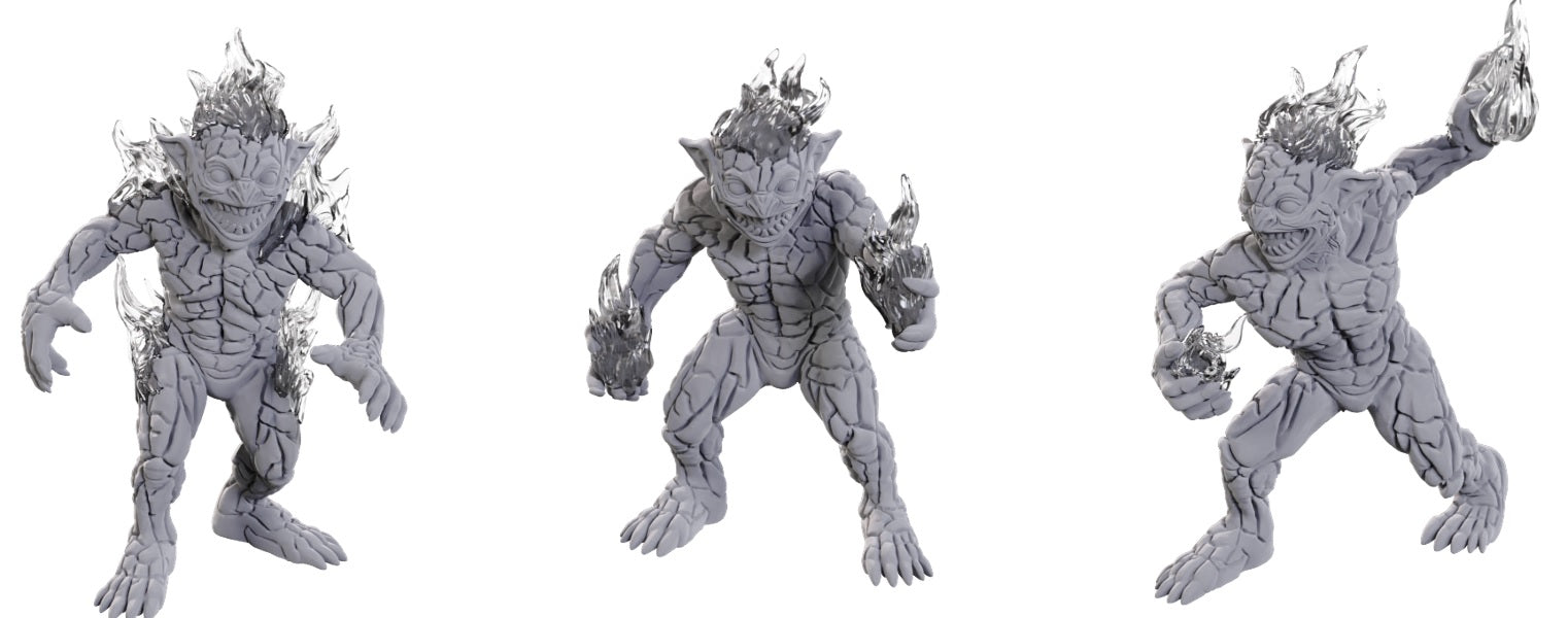 DND UNPAINTED MINIS WV24 MAGMINS | Impulse Games and Hobbies