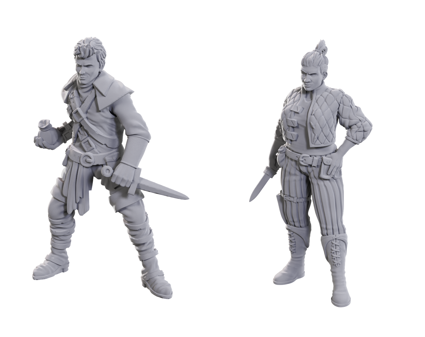 WIZKIDS UNPAINTED MINIS WV23 CUTPURSES MALE & FEMALE | Impulse Games and Hobbies