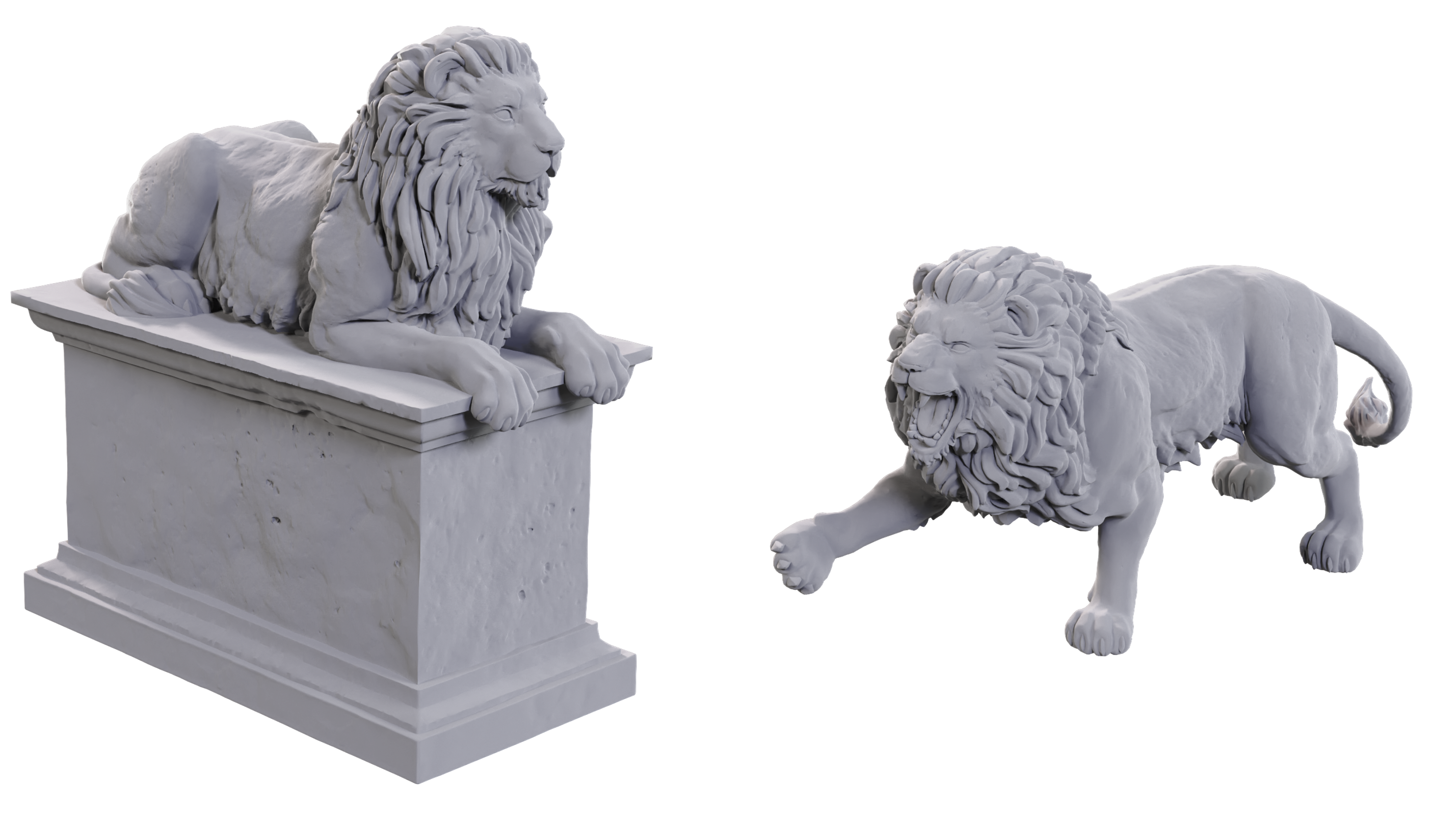 WIZKIDS UNPAINTED MINIS WV24 STONE LION/ANIMATED STONE LION | Impulse Games and Hobbies