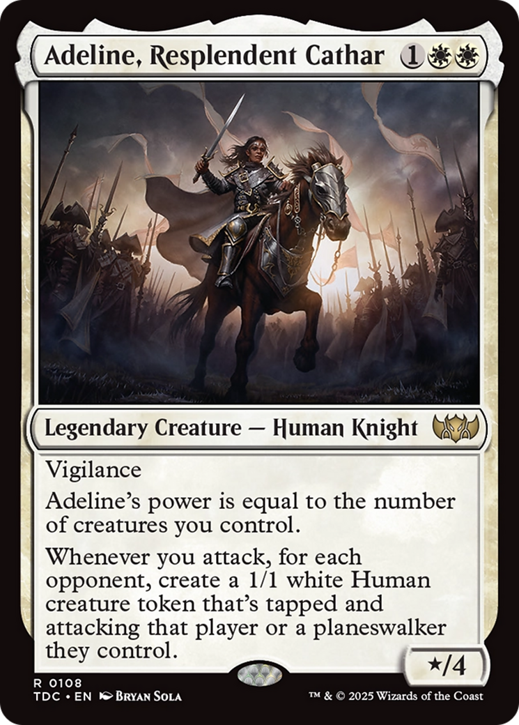 Adeline, Resplendent Cathar [Tarkir: Dragonstorm Commander] | Impulse Games and Hobbies