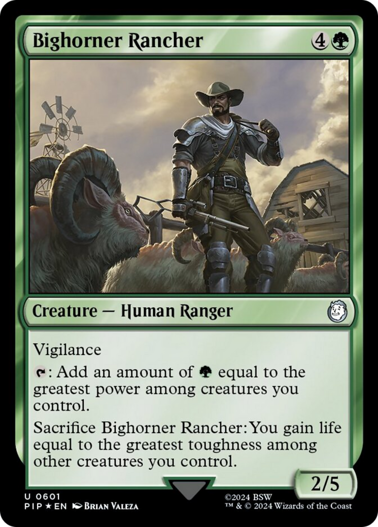 Bighorner Rancher (Surge Foil) [Fallout] | Impulse Games and Hobbies