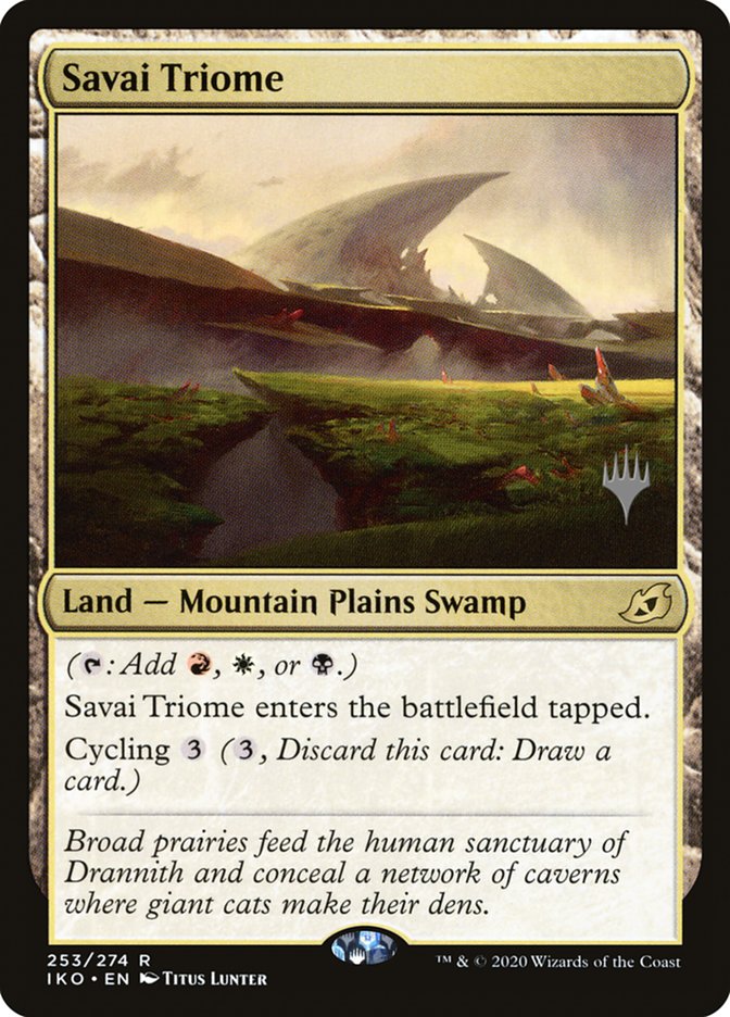 Savai Triome (Promo Pack) [Ikoria: Lair of Behemoths Promos] | Impulse Games and Hobbies