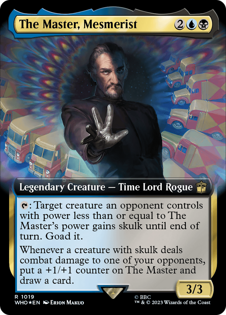 The Master, Mesmerist (Extended Art) (Surge Foil) [Doctor Who] | Impulse Games and Hobbies