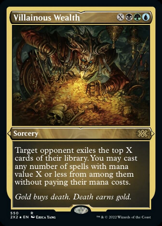 Villainous Wealth (Foil Etched) [Double Masters 2022] | Impulse Games and Hobbies