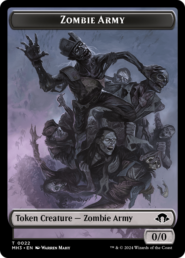 Zombie Army Token [Modern Horizons 3 Tokens] | Impulse Games and Hobbies