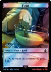 Warrior // Food (0058) Double-Sided Token (Surge Foil) [Doctor Who Tokens] | Impulse Games and Hobbies