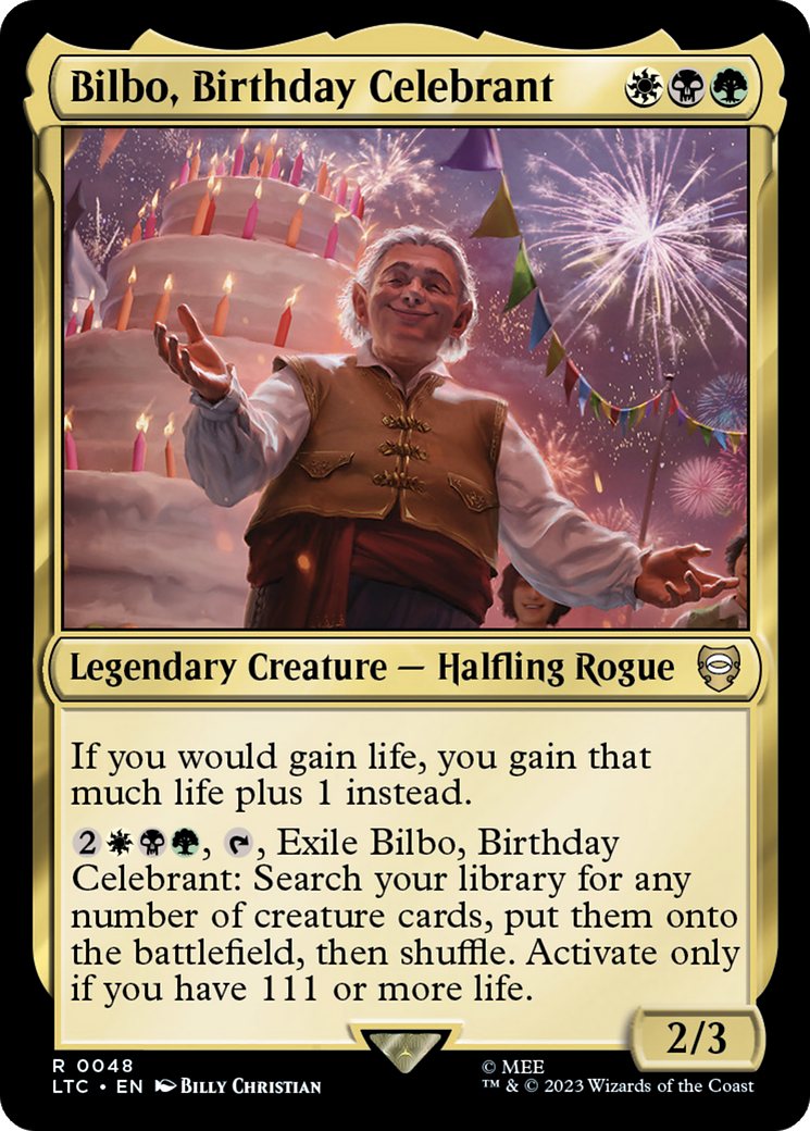 Bilbo, Birthday Celebrant [The Lord of the Rings: Tales of Middle-Earth Commander] | Impulse Games and Hobbies