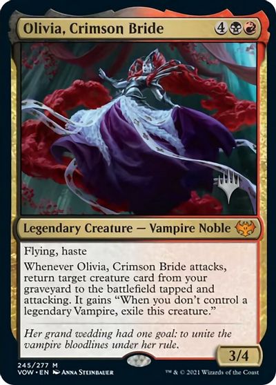 Olivia, Crimson Bride (Promo Pack) [Innistrad: Crimson Vow Promos] | Impulse Games and Hobbies