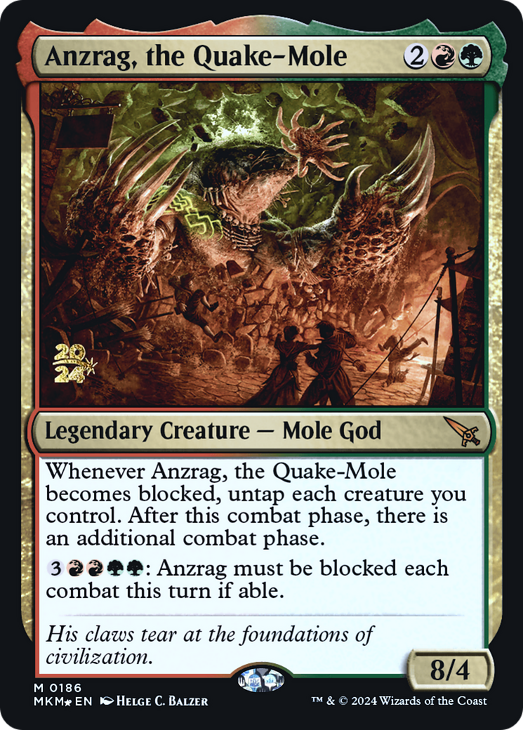 Anzrag, the Quake-Mole [Murders at Karlov Manor Prerelease Promos] | Impulse Games and Hobbies