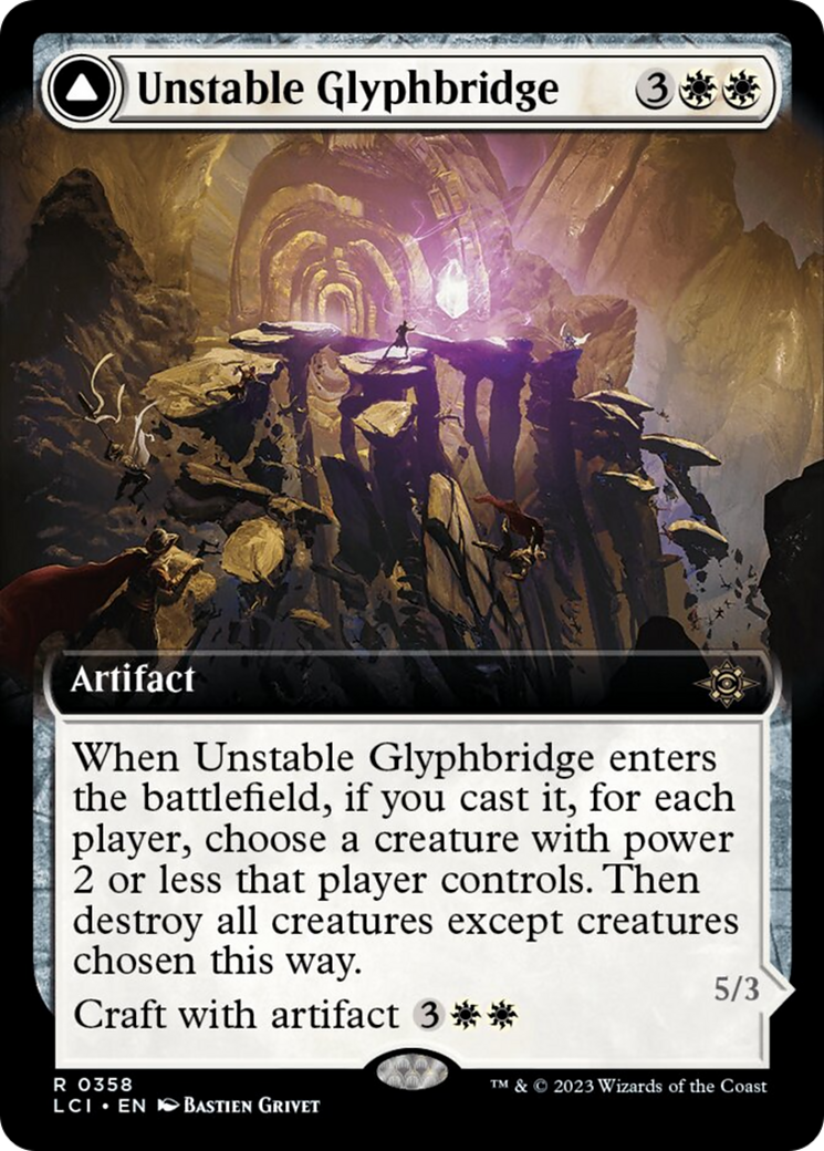 Unstable Glyphbridge // Sandswirl Wanderglyph (Extended Art) [The Lost Caverns of Ixalan] | Impulse Games and Hobbies