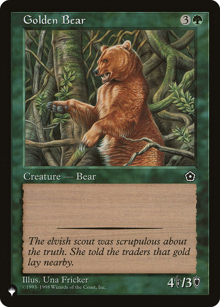 Golden Bear [The List Reprints] | Impulse Games and Hobbies