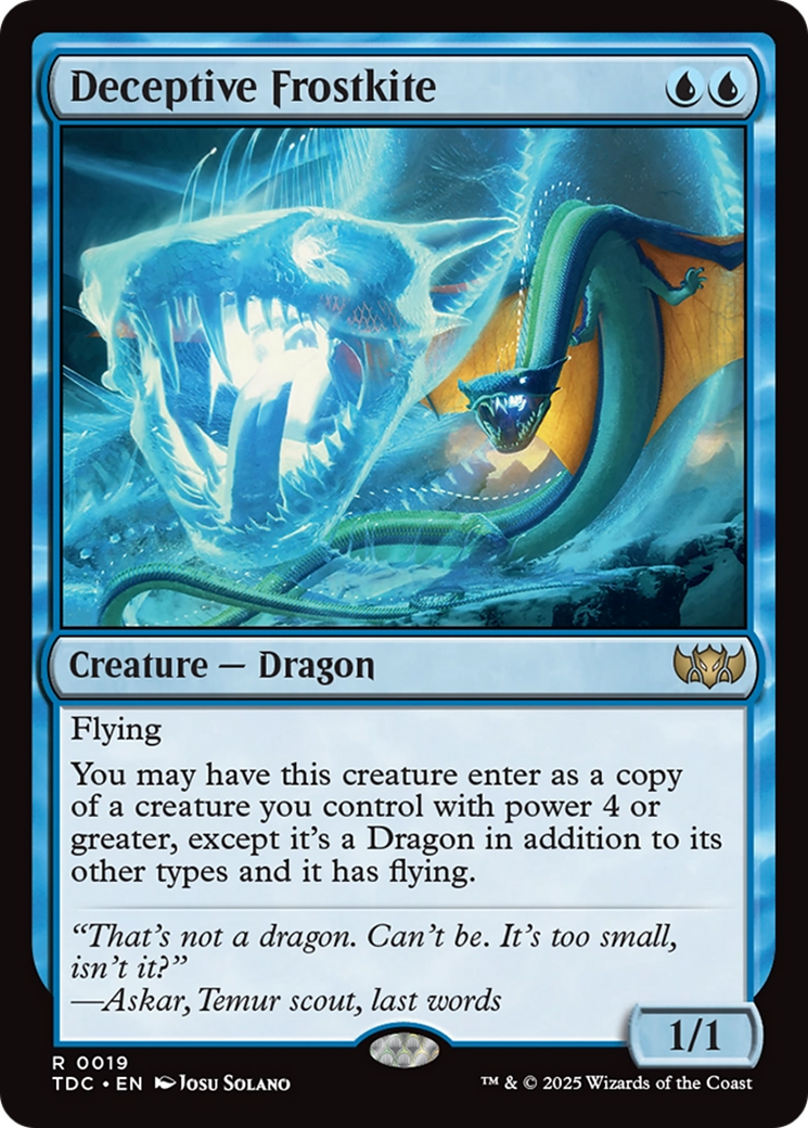 Deceptive Frostkite [Tarkir: Dragonstorm Commander] | Impulse Games and Hobbies
