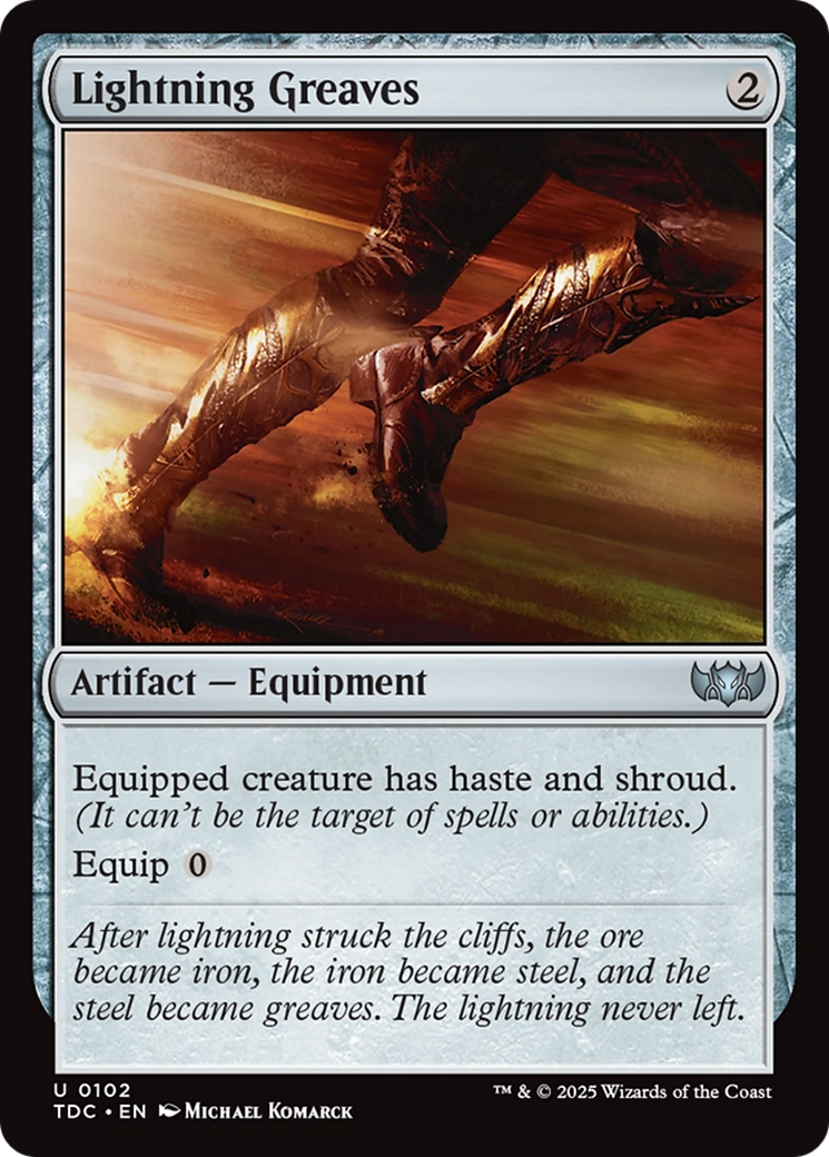 Lightning Greaves [Tarkir: Dragonstorm Commander] | Impulse Games and Hobbies
