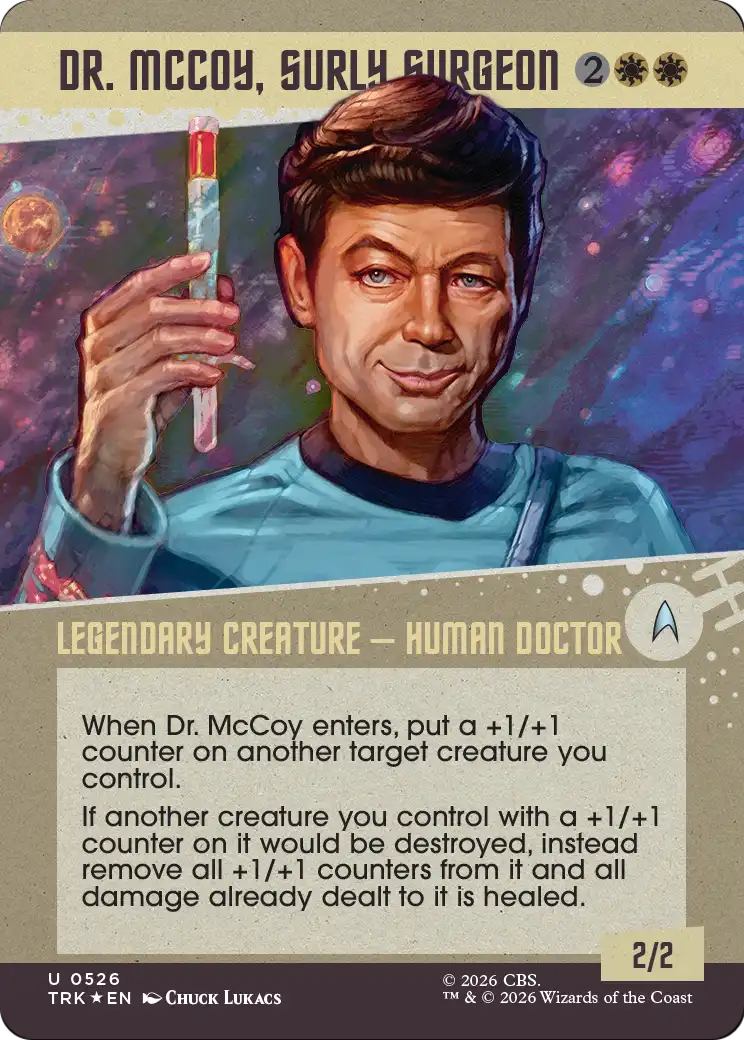 Dr. McCoy, Surly Surgeon (Showcase) (Surge Foil) [Star Trek] | Impulse Games and Hobbies