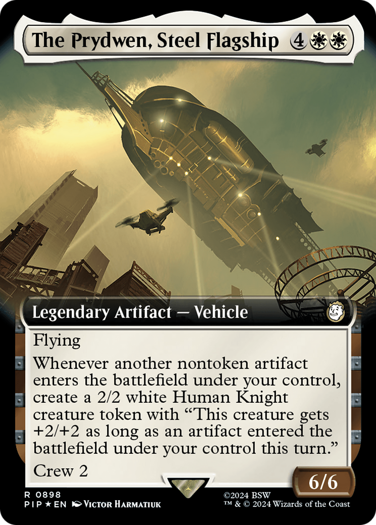 The Prydwen, Steel Flagship (Extended Art) (Surge Foil) [Fallout] | Impulse Games and Hobbies