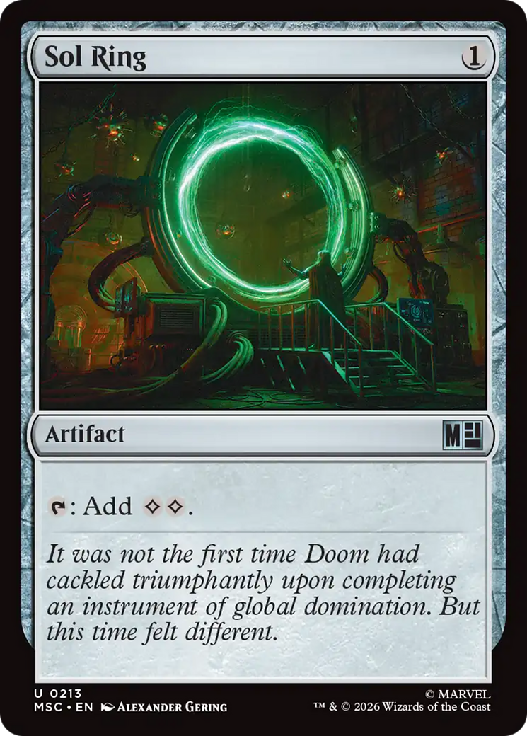 Sol Ring (0213) (Surge Foil) [Marvel Super Heroes Commander] | Impulse Games and Hobbies