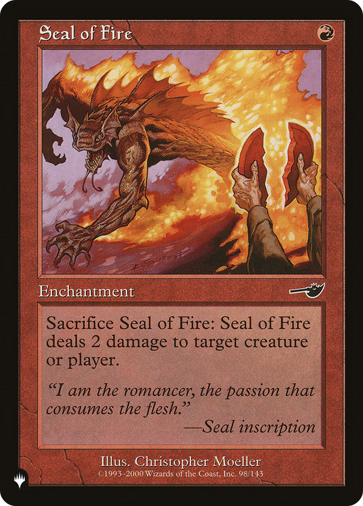 Seal of Fire [The List Reprints] | Impulse Games and Hobbies