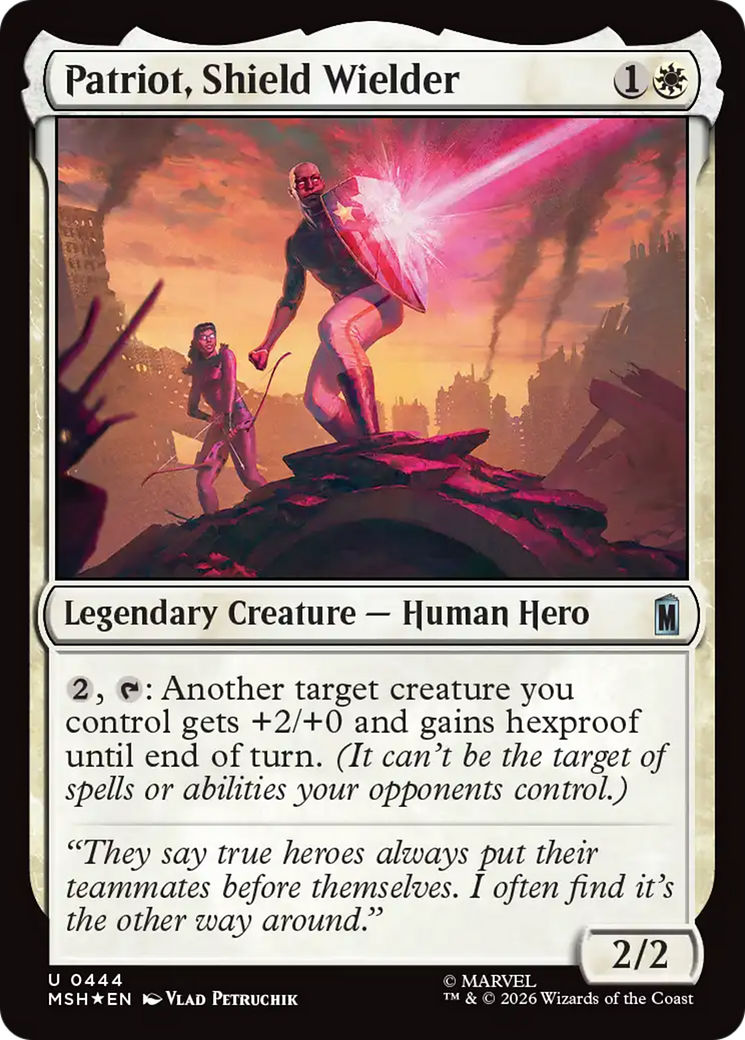 Patriot, Shield Wielder (Surge Foil) [Marvel Super Heroes] | Impulse Games and Hobbies