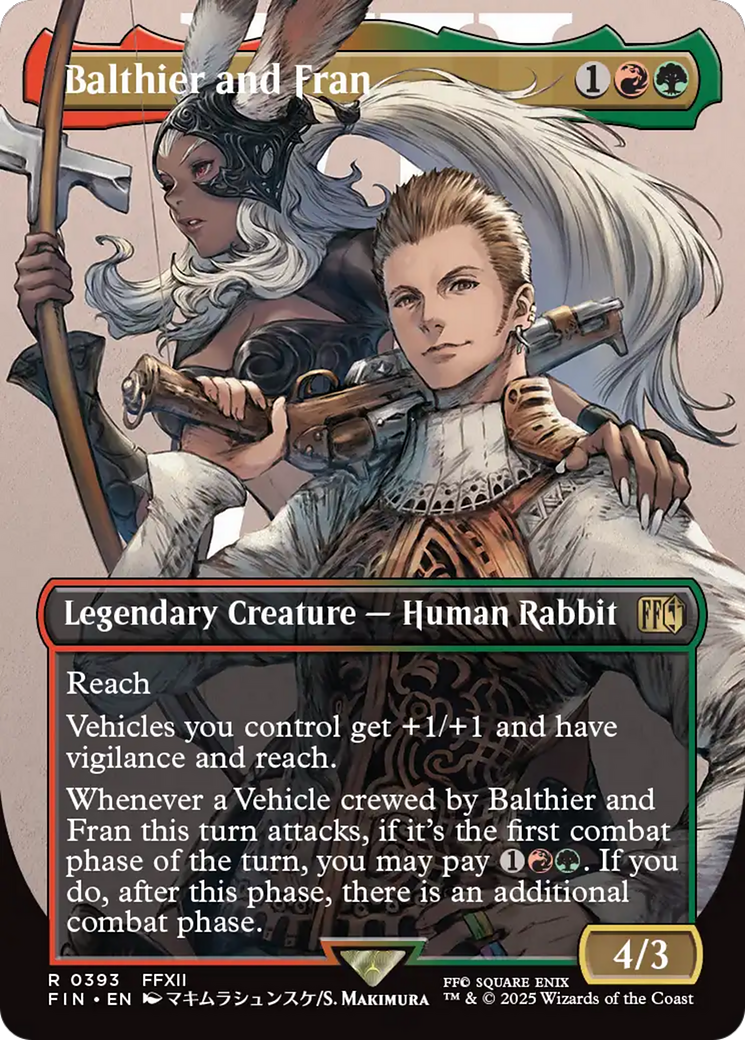 Balthier and Fran (Borderless) (0393) [FINAL FANTASY] | Impulse Games and Hobbies