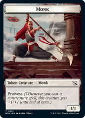 Monk // Zombie Double-Sided Token [March of the Machine Tokens] | Impulse Games and Hobbies
