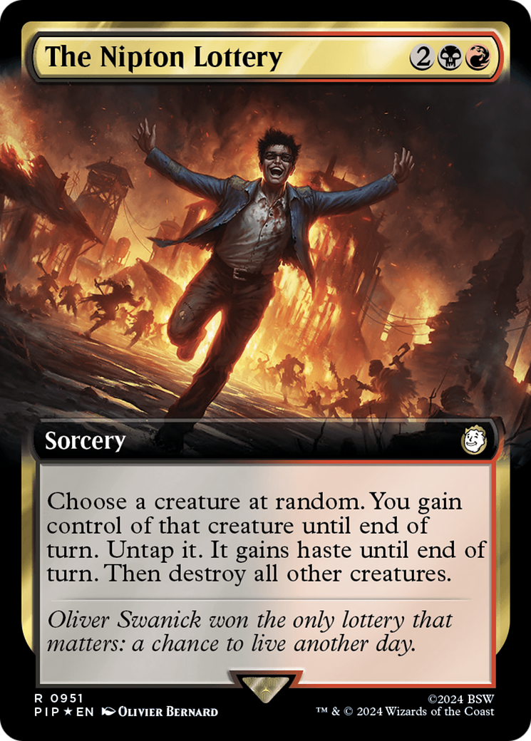 The Nipton Lottery (Extended Art) (Surge Foil) [Fallout] | Impulse Games and Hobbies