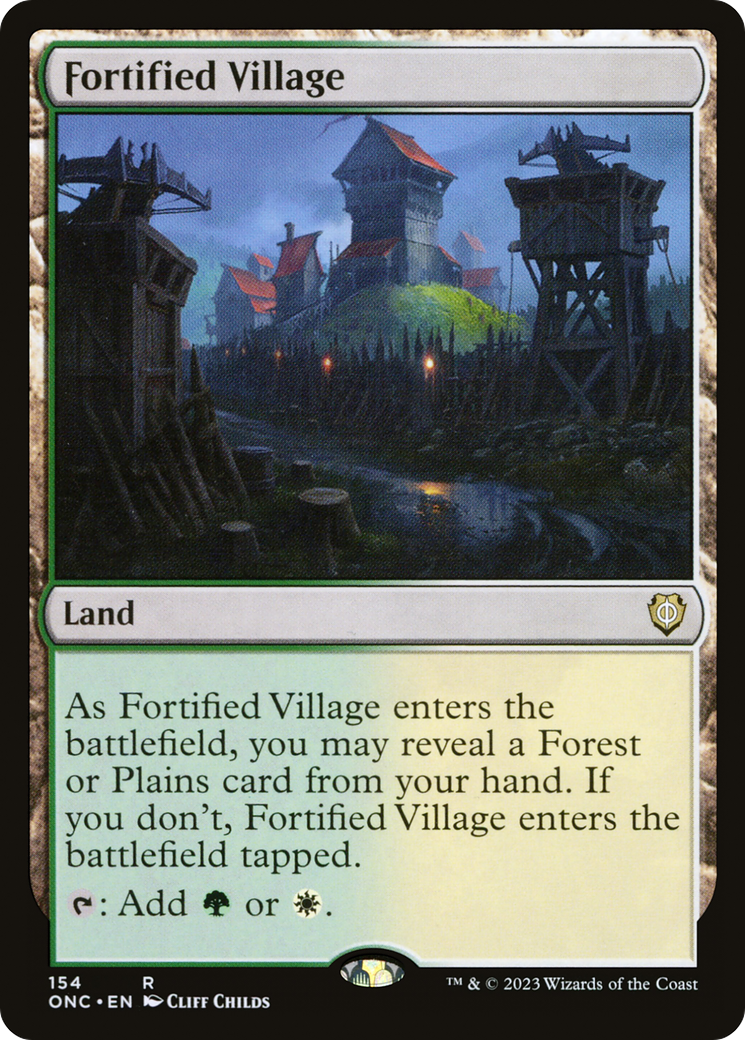 Fortified Village [Phyrexia: All Will Be One Commander] | Impulse Games and Hobbies