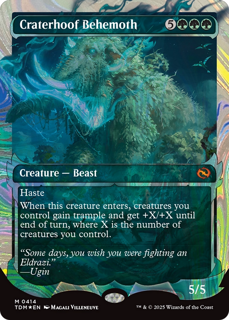 Craterhoof Behemoth (Showcase) (Halo Foil) [Tarkir: Dragonstorm] | Impulse Games and Hobbies