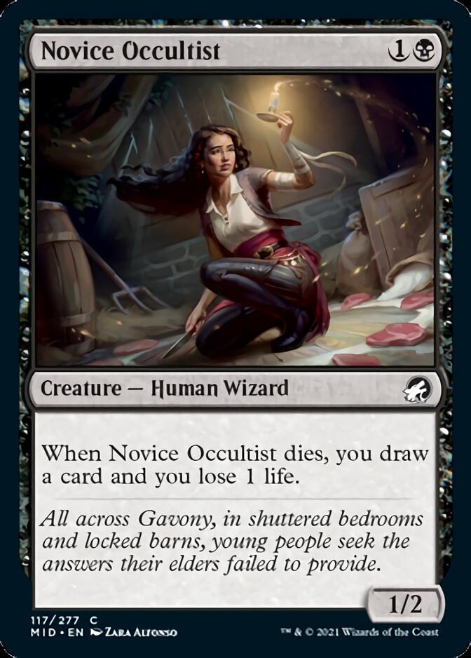 Novice Occultist [Innistrad: Midnight Hunt] | Impulse Games and Hobbies