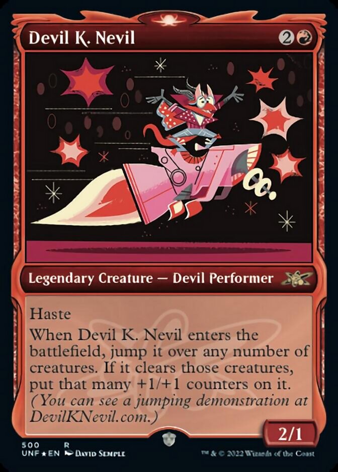Devil K. Nevil (Showcase) (Galaxy Foil) [Unfinity] | Impulse Games and Hobbies