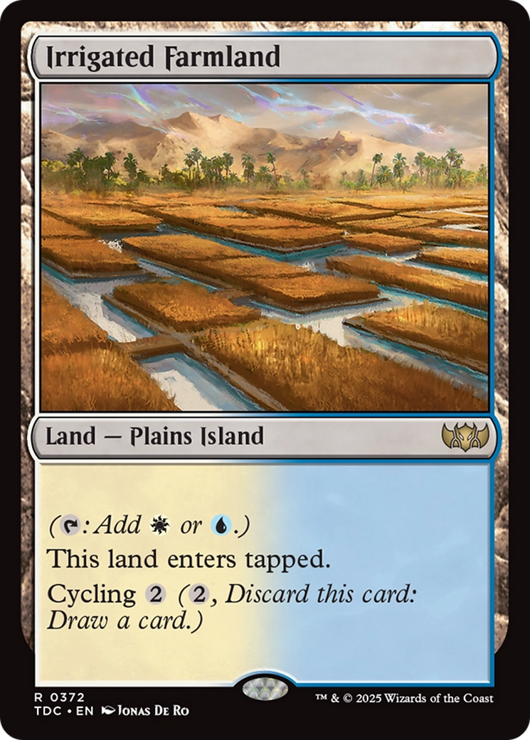 Irrigated Farmland [Tarkir: Dragonstorm Commander] | Impulse Games and Hobbies