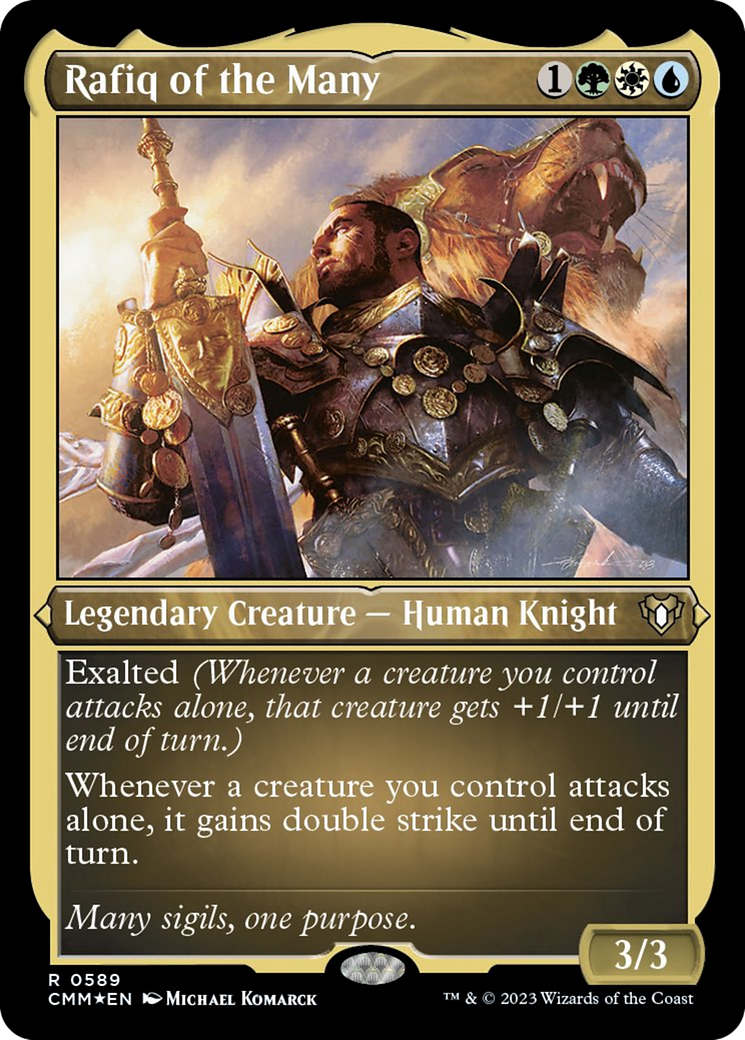 Rafiq of the Many (Foil Etched) [Commander Masters] | Impulse Games and Hobbies