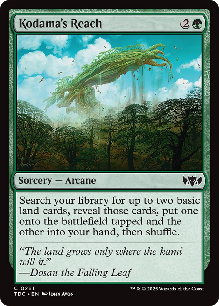 Kodama's Reach [Tarkir: Dragonstorm Commander] | Impulse Games and Hobbies