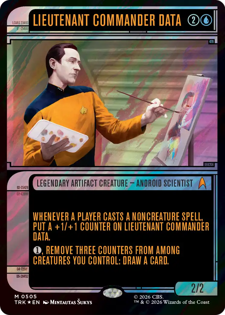 Lieutenant Commander Data (Showcase) (Surge Foil) [Star Trek] | Impulse Games and Hobbies