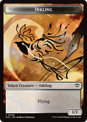Fractal (0004) // Inkling (006) Double-Sided Token [Secrets of Strixhaven Tokens] | Impulse Games and Hobbies