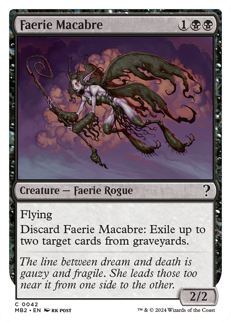 Faerie Macabre (White Border) [Mystery Booster 2] | Impulse Games and Hobbies