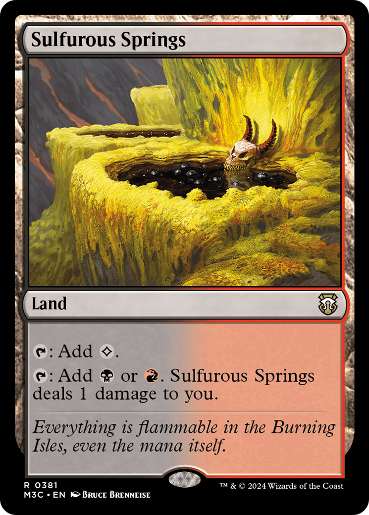 Sulfurous Springs (Ripple Foil) [Modern Horizons 3 Commander] | Impulse Games and Hobbies