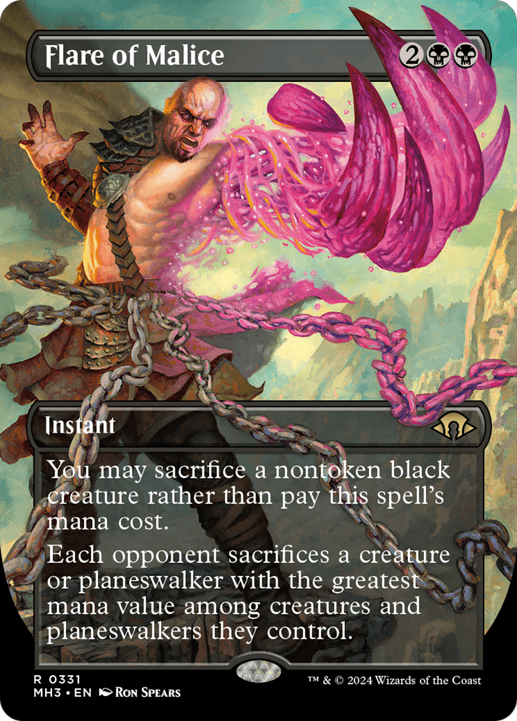Flare of Malice (Borderless) [Modern Horizons 3] | Impulse Games and Hobbies