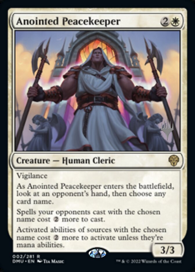Anointed Peacekeeper (Promo Pack) [Dominaria United Promos] | Impulse Games and Hobbies