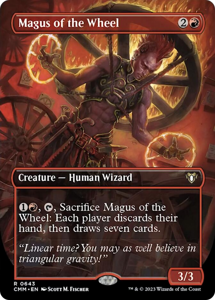 Magus of the Wheel (Borderless Alternate Art) [Commander Masters] | Impulse Games and Hobbies