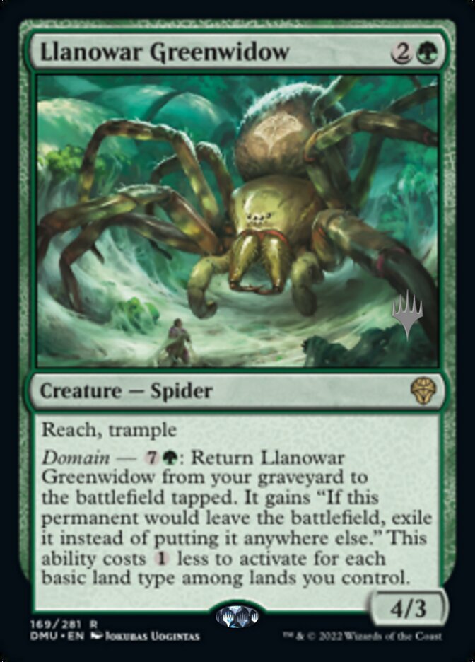 Llanowar Greenwidow (Promo Pack) [Dominaria United Promos] | Impulse Games and Hobbies